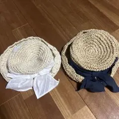 ラブアンドピースアンドマネー♡麦わら帽子セット アイボリー 52.ネイビー54