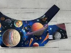 ラボット服　ハンドメイド　オーバーオール　アメリカン柄③ 宇宙柄