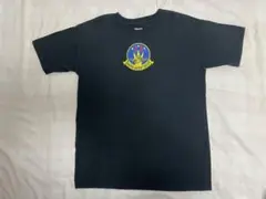 アメリカ空軍戦闘機F35プリントのブラックTシャツ