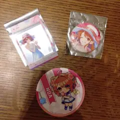 東京ドームシティ　カラフルピーチ　のあさん　クリアカード　缶バッチ　コースター