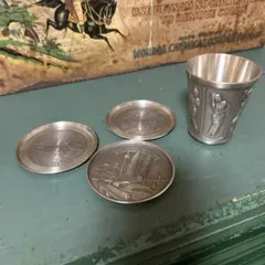 90's ヴィンテージ プレート 食器類 まとめ 蚤の市 トレイ シルバー