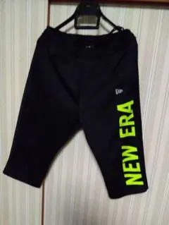 NEW ERA ブラック ジョガー　七分丈パンツ　 L
