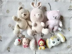 ぬいぐるみハンドメイド　キーホルダーまとめ売り