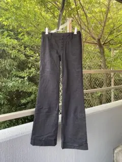 et vous エヴー 黒　ボタンフライ パンツ