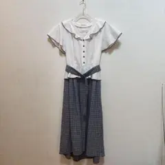 ベルト付きドッキングワンピース axes femme