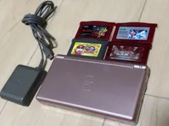 美品　DS Lite メタリックロゼ　ピンク　本体　アドバンス　ソフトセット
