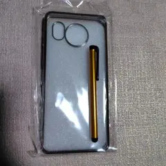 新品未使用　AQUOS sense8ソフトケース　シルバー　タッチペン付