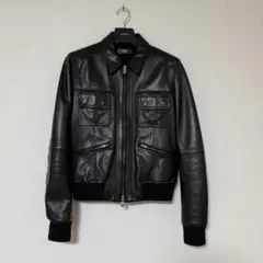 正規16AW AMIRI アミリ レザー ライダース ジャケット 918N▲ AMIRI（アミリ）の「AMIRI Distressed Embellished Leather