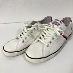 アドミラル Admiral ホワイト ピンク スニーカー 24cm