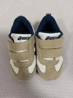 ★値下げしました★【中古品】asics ベージュ ネイビー スニーカー