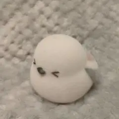 シマちゃんおめめギュッ 　ふくふくシマエナガほわほわフロッキーソフビ