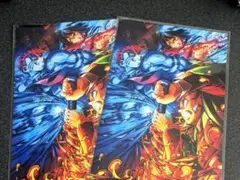 鬼滅の刃　無限城編　キービジュアル イラストボード　ほか鬼滅の刃　シール複数