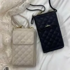 mallow スマホショルダーバッグ ブラック⭐️早朝限定タイムセール⭐️