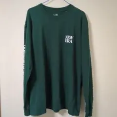 【美品】NEW ERA ダークグリーン ロングスリーブTシャツ