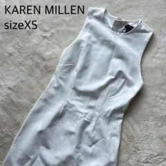 【美品】KAREN MILLEN ノースリーブロングワンピース XS