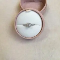 美品【Ponte Vecchio】プラチナ　ダイヤリング合計0.6ct
