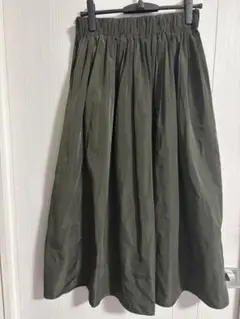 UNIQLO ボリュームギャザースカート OLIVE ★美品