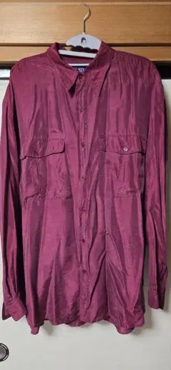 MY SILK 100%シルク 長袖シャツ L
