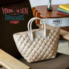 YOUNG & OLSEN キルティングバッグ BEIGE ヤングアンドオルセン