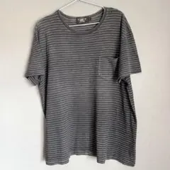 ダブルアールエル RRL ラルフローレン ポケット付き ボーダーTシャツ