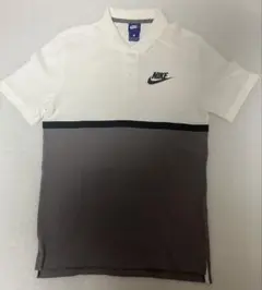 NIKE ナイキ ポロシャツ ホワイト グレー 現行 ゴルフ 大きめ 実質L