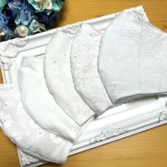 マスク　立体　コットンレース　ハンドメイド　大人用