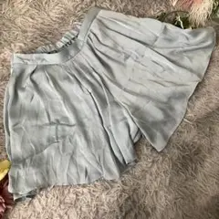 【MERCURYDUO】ライトブルー フレアショートパンツ F