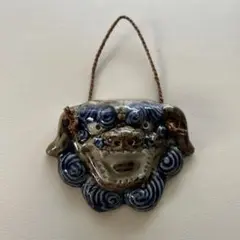 壁掛け シーサー 自宅保管品 used 美品 陶器製