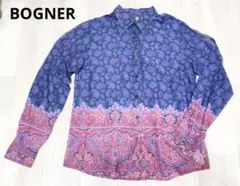 【BOGNER】ボグナー　ペイズリー柄シャツ　軽め生地　M