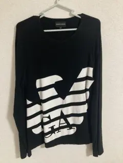 【限定値下げ】EMPORIO ARMANI ブラック 長袖カットソー M