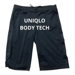 UNIQLO ユニクロ　スポーツハーフパンツ　ブラック　黒ボディテック 運動科学