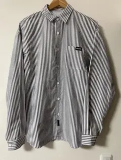 ●Anchor Smith ストライプ柄 オーバーサイズボックスシャツ M●
