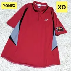 訳あり❁オーバーサイズ❁ヨネックス❁バドミントンシャツ❁ハーフジップポロ❁XO