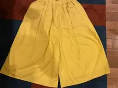 ICHI ガウチョパンツ ワイドパンツ イエロー