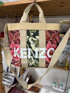 美品　KENZOKABA JUNGLE CAMO 2WAYスモールトートバッグ