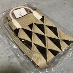 【新品】スマホショルダーニットポシェットスマホニットショルダーバッグスマホケース