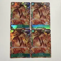ワンピースカード イゾウ UC パラレルOP01-033 4枚セット
