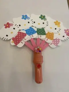 キティ カラフル うちわ ♡