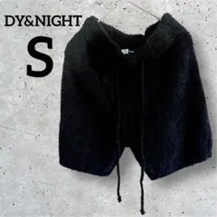 DY&NIGHT 【S】フリースショートパンツ 黒
