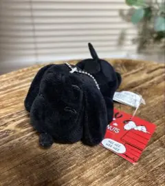 黒スヌーピー ・ぬいぐるみキーホルダー