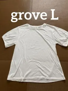 美品　グローブ　パフスリーブ　Tシャツ　L