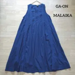 GA-ON ガーオン マライカ ノースリーブ ピンタック刺繍ワンピース