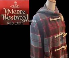 美品♡ヴィヴィアンウエストウッド チェック 三角フード ダッフルコート　アウター Vivienne Westwood - ヴィヴィアンウエストウッド アングロ