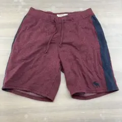 $ Abercrombie & Fitch バーガンディ ショートパンツ M