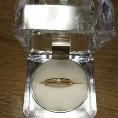 新品 0.32ct ハートu0026キューピッド ダイヤリング