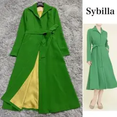 美品✨22AW シビラ ジョーゼットコートドレス ワンピース 2way ベルト