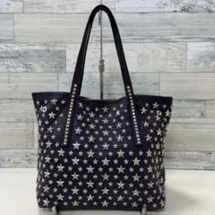 JIMMY CHOO ジミーチュウ スター 星 スタッズ トート シルバー