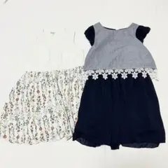 Natural Palette ネイビーワンピース 130cm