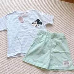 ✳︎新品未使用タグ付✳︎しまむら　リトシー　子どもパジャマ　ミッキーパジャマ　100