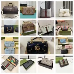 GUCCI GGモノグラム ホワイトショルダーバッグ